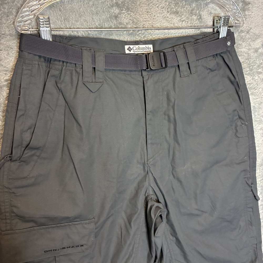 Columbia Mens Silver Ridge Cargo Shorts S Belted Hiking Trail Camping Omni Shade